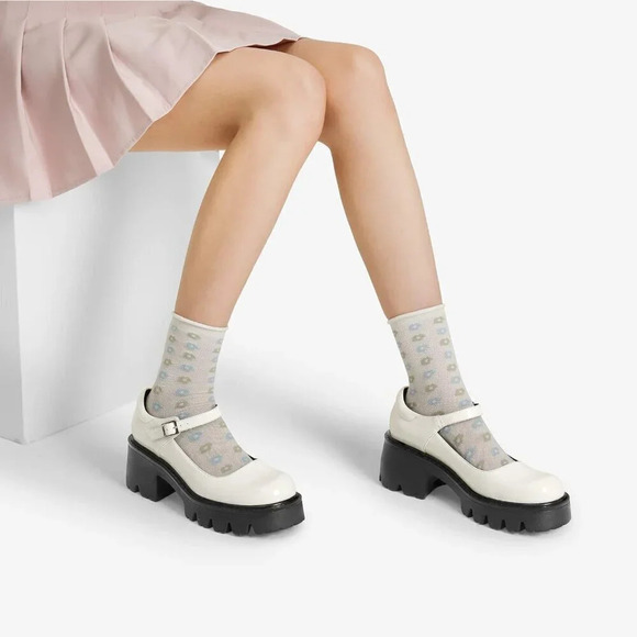 🆕Women's Mary Janes Shoes for Women, Platform Dress Low Heel Chunky Pumps - Picture 5 of 5